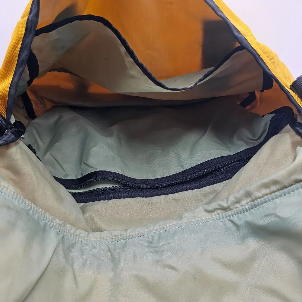 Vintage Patagonia Half Mass Messenger Bag Yellow USA Made European Patches